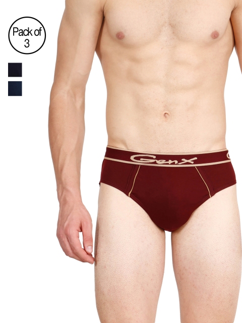 

Genx Men Pack of 3 Assorted Briefs GENX GUSTO OE-EFG, Multi