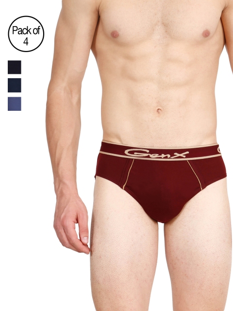 

Genx Men Pack of 4 Assorted Briefs GENX GUSTO OE-EFGH, Multi