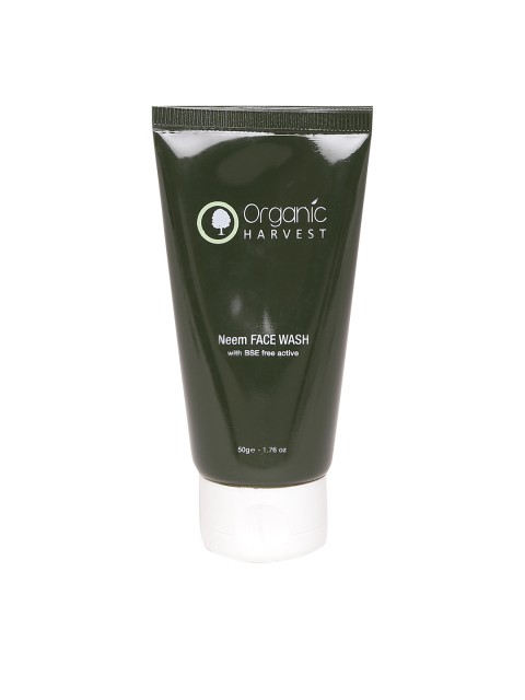 

Organic Harvest Unisex Neem Face Wash 50 ml, Green