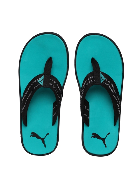 

Puma Unisex Green & Black Cult DP Solid Thong Flip-Flops