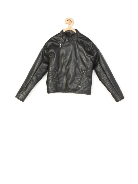 

Allen Solly Junior Boys Black Solid Bomber Jacket