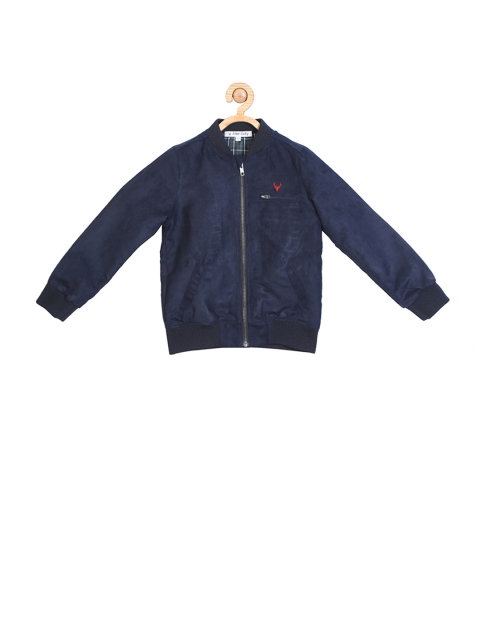 

Allen Solly Junior Boys Blue Solid Bomber Jacket