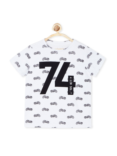 

Allen Solly Junior Boys White Printed Round Neck T-shirt