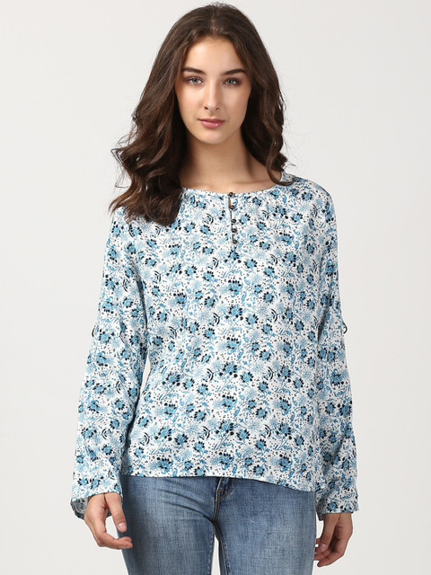 

Harpa Women White Printed Top