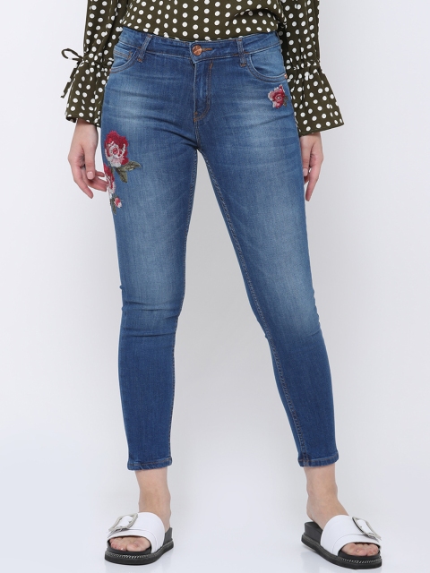 

Tokyo Talkies Women Blue Skinny Fit Mid-Rise Clean Look Stretchable Jeans