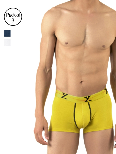 

XYXX Mens Pack of 3 MicroModal Trunk, Multi