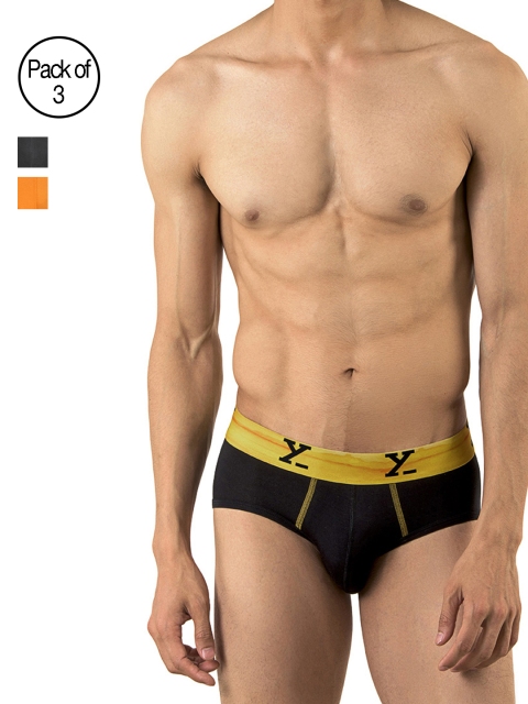 

XYXX Men Pack of 3 Ultra Soft Micro Modal Briefs XYBRF3PCKN144, Grey