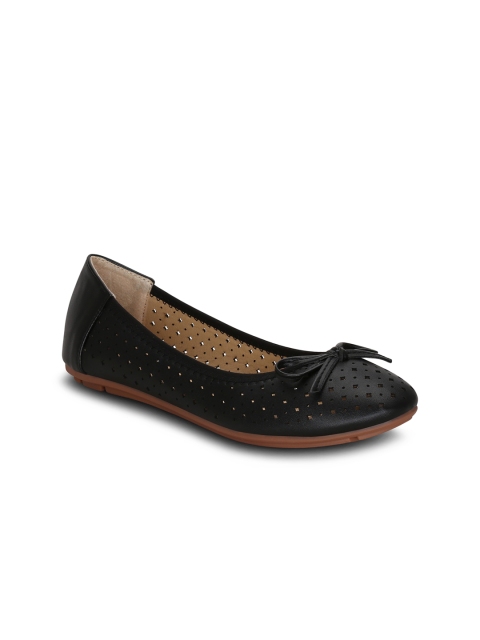 

Get Glamr Women Black Solid Synthetic Ballerinas