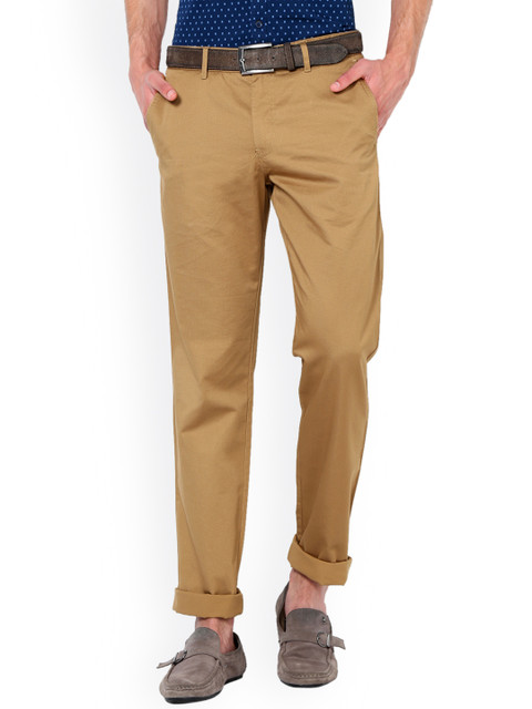 

Van Heusen Sport Men Khaki Slim Fit Solid Chinos