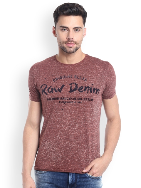 

Killer Men Brown Dyed Slim Fit Round Neck T-shirt