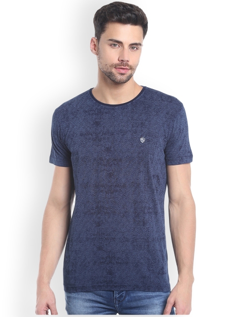 

Killer Men Blue Dyed Round Neck T-shirt