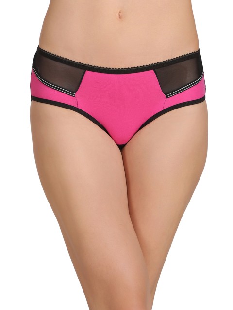 

Clovia Pink & Black Hipster Briefs PN2014P22M