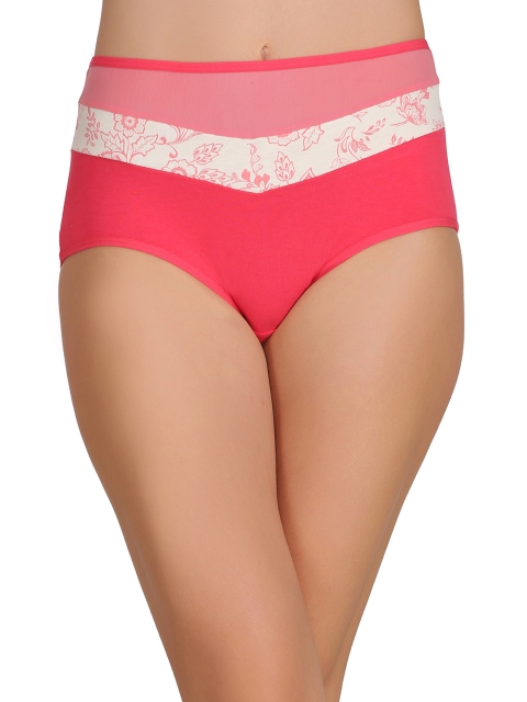 

Clovia Pink & White Floral Print Hipster Briefs PN2139P22S