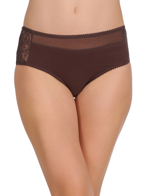 

Clovia Brown Hipster Briefs PN2190P06S