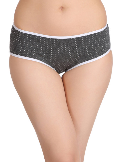 

Clovia Grey & White Printed Hipster Briefs PN2213P05L
