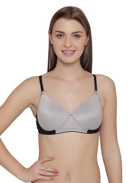 

Clovia Padded Non-Wired Full Cup T-Shirt Bra, Black