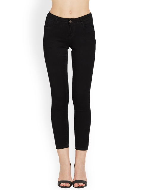 

Kraus Jeans Women Black Skinny Fit Mid-Rise Clean Look K3051 Jeans