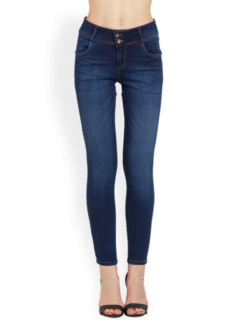 

Kraus Jeans Women Blue Skinny Fit High-Rise Clean Look K4014 Jeans