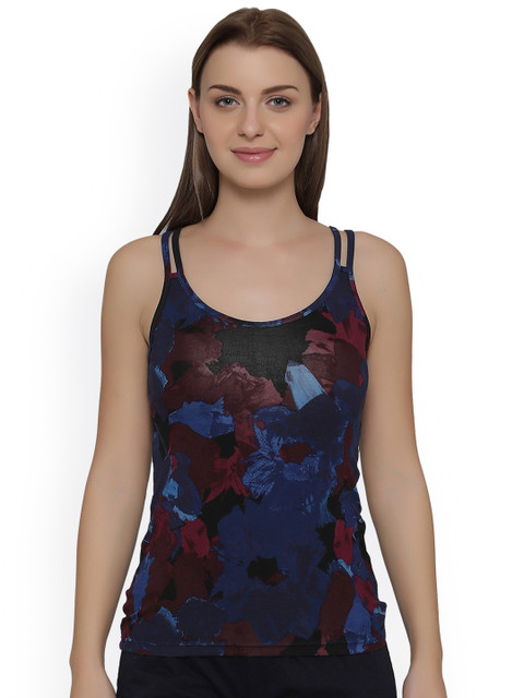 

Clovia Floral Print Camisole, Blue