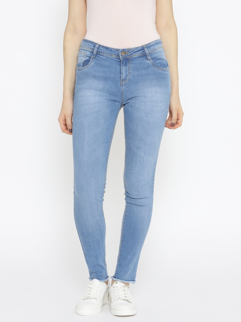 

Kraus Jeans Women Blue Skinny Fit Mid-Rise Clean Look K4014 Jeans