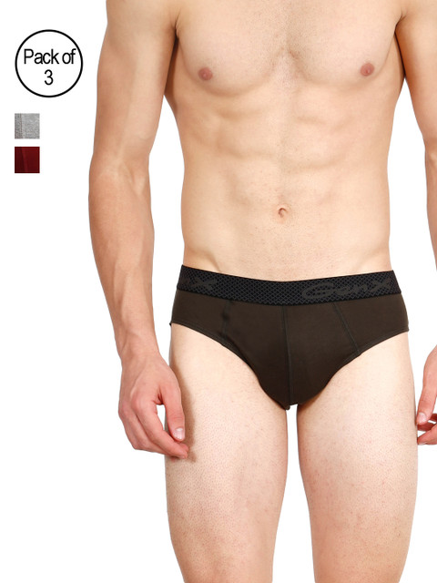 

Genx Men Pack of 3 Briefs GENX RUSH-BCD, Multi