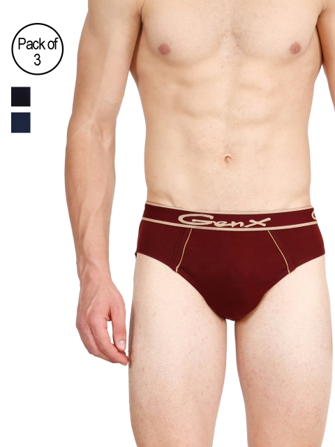 

Genx Men Pack of 3 Assorted Briefs GUSTO OE-EFG, Multi