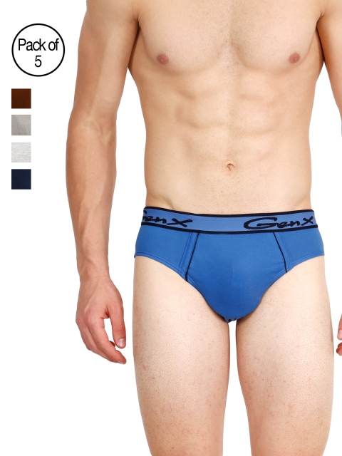 

Genx Men Pack of 5 Briefs GENX GUSTO OE-ABCDG, Blue
