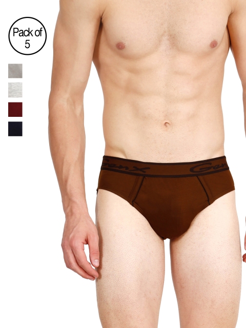

Genx Men Pack of 5 Assorted Briefs GENX GUSTO OE-BCDEF, Multi