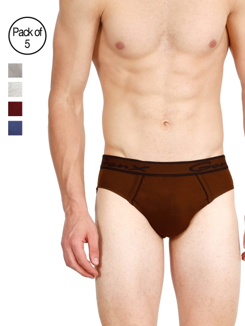 

Genx Men Pack of 5 Assorted Briefs GENX GUSTO OE-BCDEH, Multi