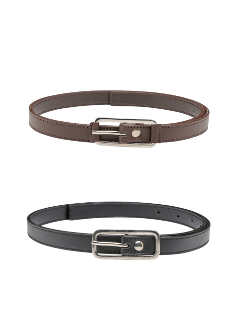 

Scarleti Women Brown & Black Solid Belt