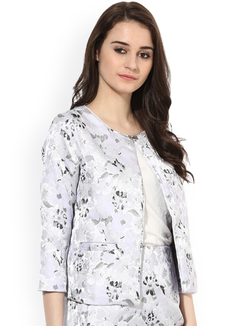 

Kazo Women Mauve Printed Cape Jacket