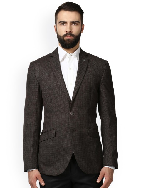 

Raymond Men Brown Solid Single Breasted Formal Blazer