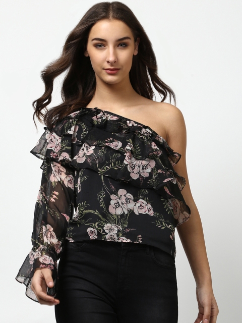 

Harpa Women Black Printed Top