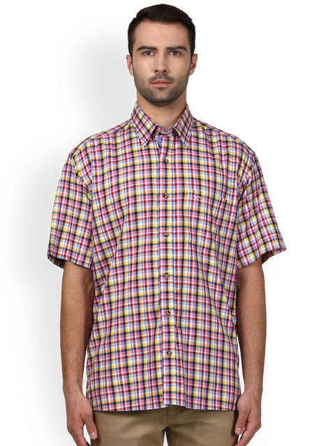 

ColorPlus Men Multicoloured Checked Casual Shirt, Multi