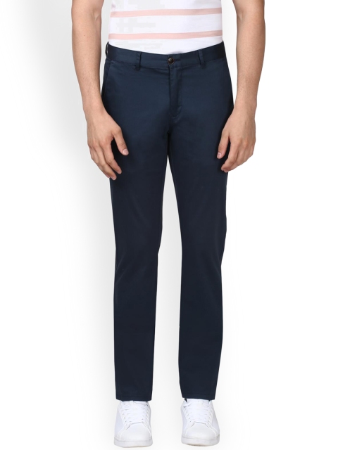 

ColorPlus Men Blue Smart Regular Fit Solid Chinos