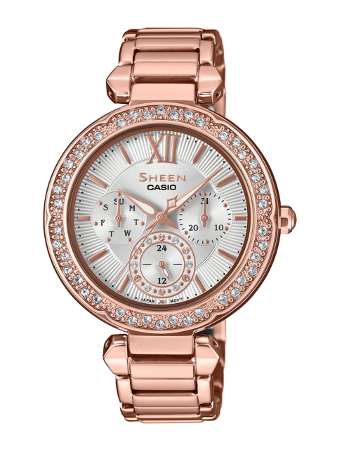 

CASIO Sheen Women Silver Multi-Dial Watch SHE-3061PG-7AUDR - SX211
