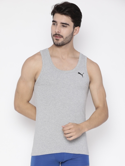 

Puma Men Grey Solid Innerwear Vest 91895703