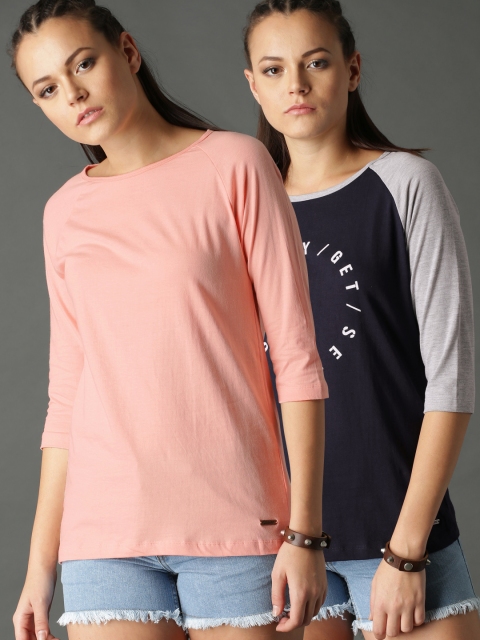 

Roadster Pack of 2 T-shirts, Pink