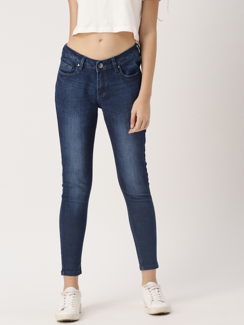 

Ms. Taken by Kriti Sanon Women Blue Skinny Fit Mid-Rise Clean Look Stretchable Jeans