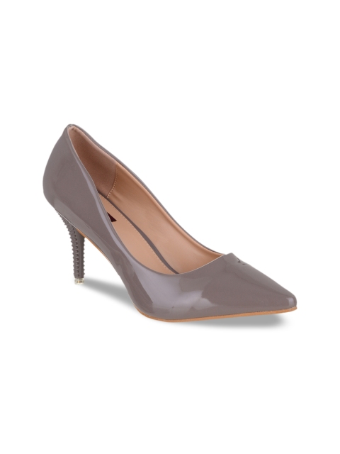 

SHUZ TOUCH Women Grey Solid Pumps