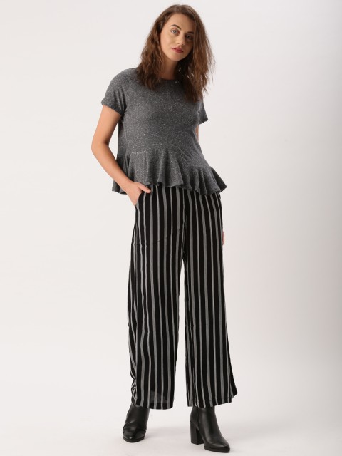 

Ms. Taken by Kriti Sanon Women Grey Solid Top