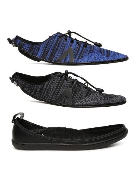 

ACBC Men Pack of 2 Stringa Knit Skins of Customizable Shoes with Sole, Blue