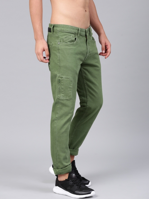 

HRX by Hrithik Roshan Men Green Slim Fit Mid-Rise Clean Look Stretchable Jeans