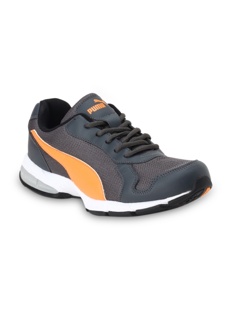 

Puma Men Grey Mesh Mid-Top Running Shoes Reid XT IDP