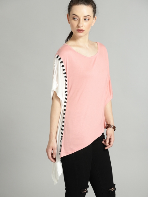 

Roadster Women Pink Solid A-Line Top