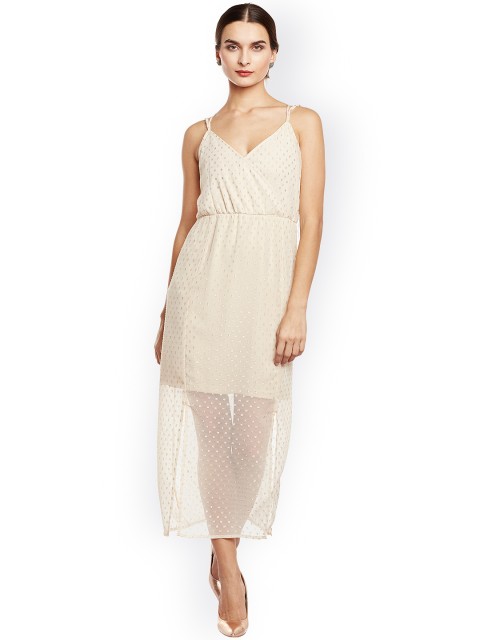 

Oxolloxo Women Off-White Printed Midi Dress