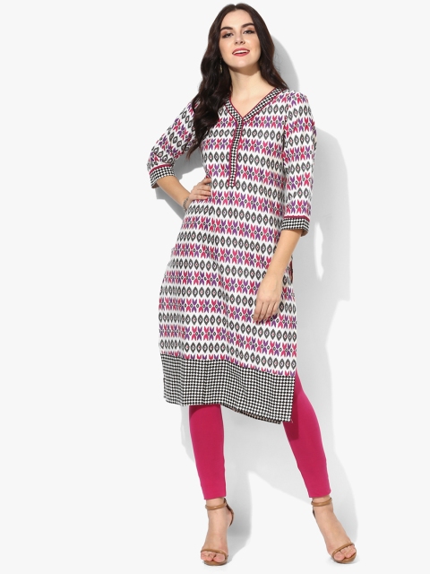 

Sangria Women Multicoloured Printed Straight Kurta, Multi