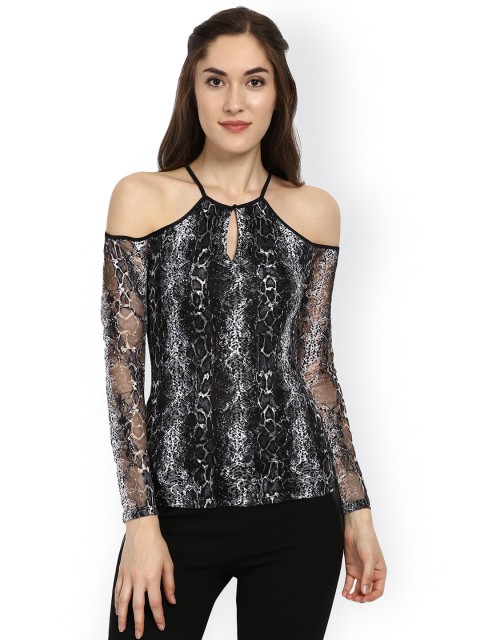 

Kazo Women Black Printed Top