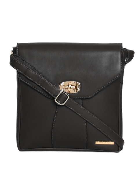 

David Jones Black Solid Sling Bag