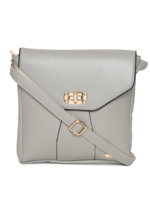 

David Jones Grey Solid Sling Bag